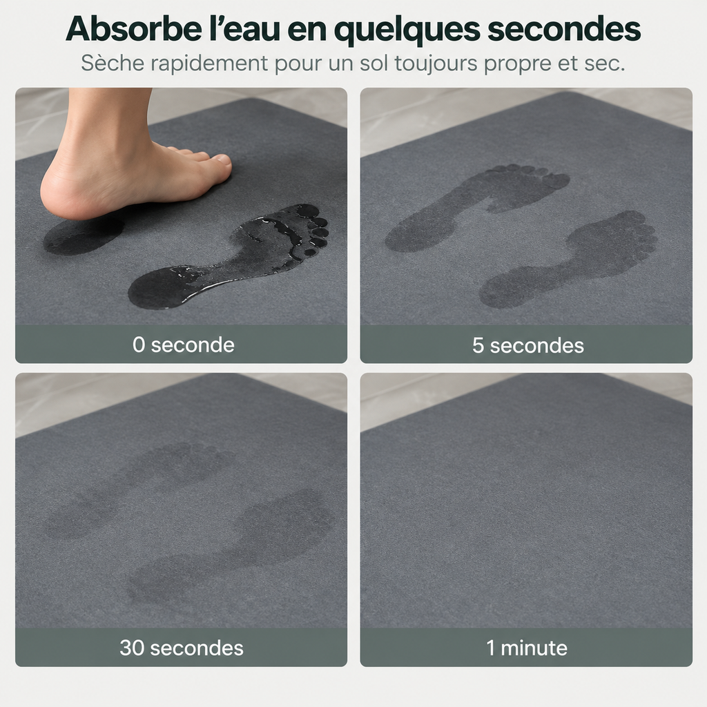 OSMORIA PURE™ - Le tapis de bain en diatomite